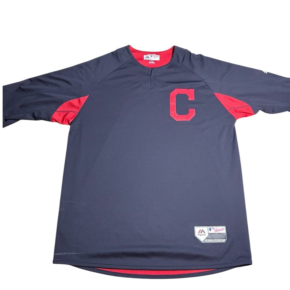 Majestic MLB Cleveland Guardians Authentic Cool Base BP Jersey Men XL‎ 3900